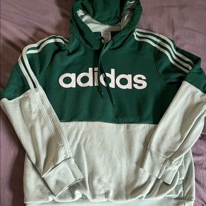 Green adidas hoodie - never worn